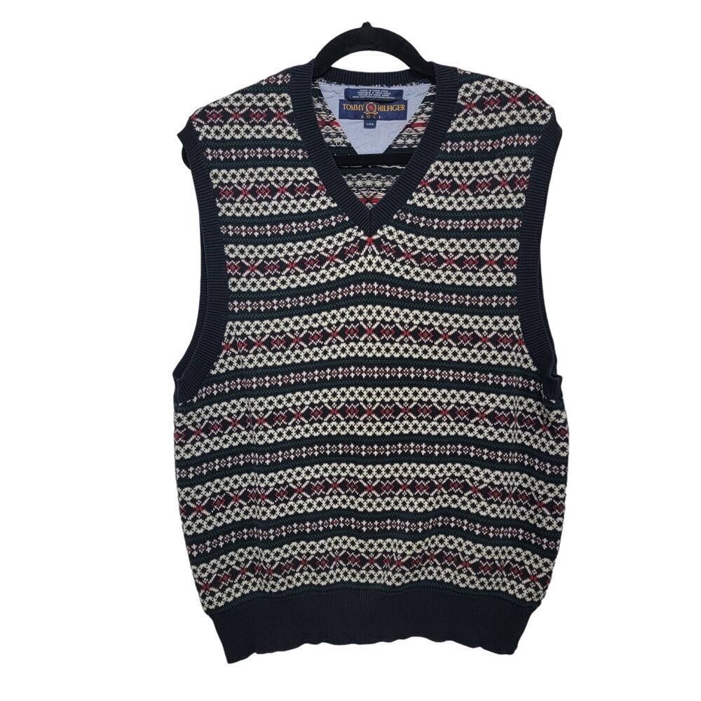 VTG Y2K Tommy Hilfiger Golf Sweater Vest Large 719